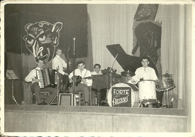 Die Forte Allstars mit Peter Hermann, Johann Pitlik (JONNY), den Brüdern Dieter und Hans Dreiseidler und Alfred Pinkawa (ca. 1960)
