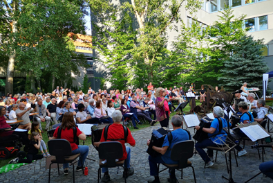 Gartenkonzert im Garten des Bezirksmuseums Brigittenau am 5. Juni 2024